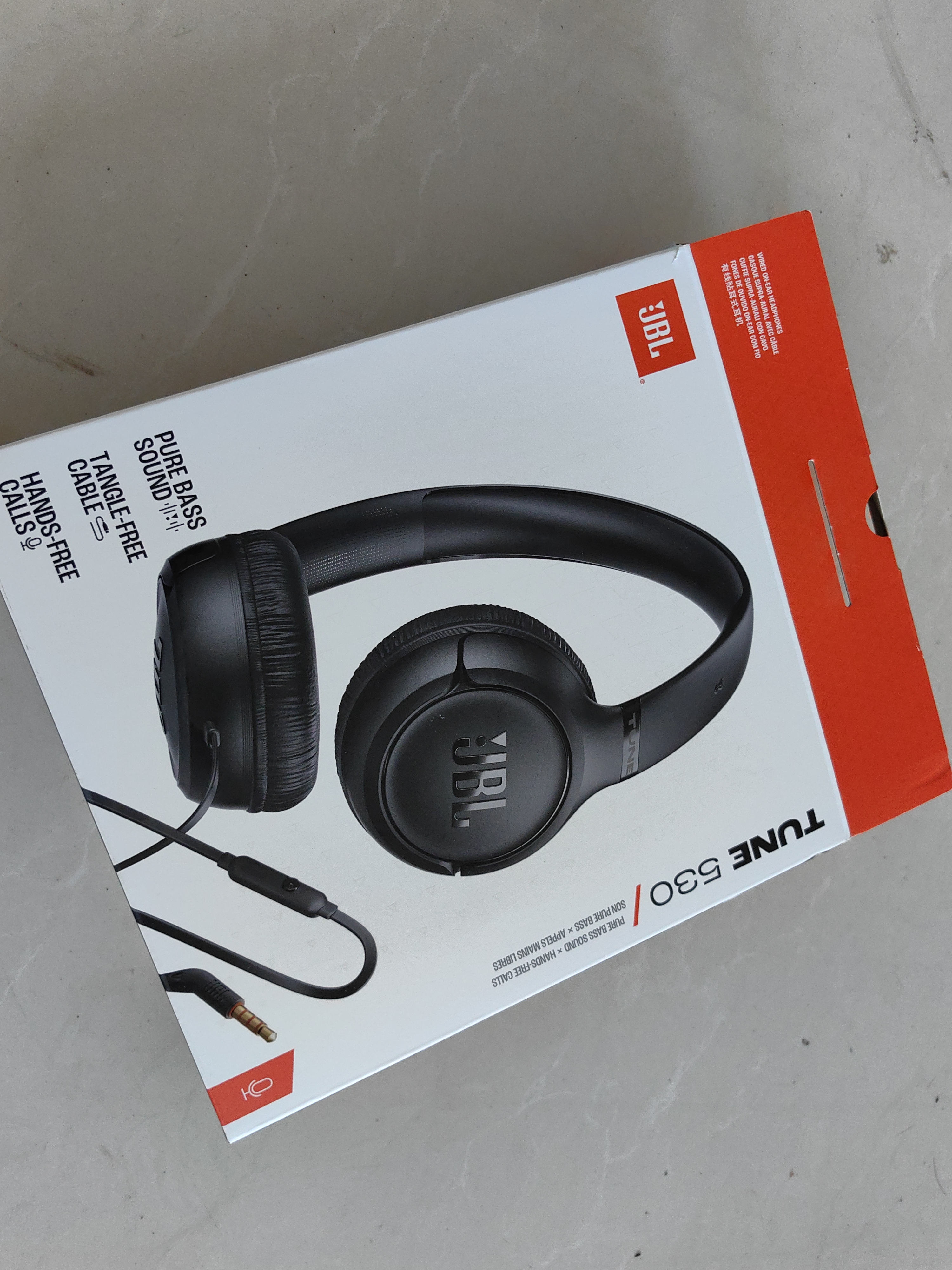 JBLTUNE530有線耳機3.5mm音頻接口 頭戴式有線立體聲耳機適用3.5mm接口黑色 曬單實拍圖