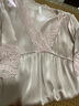 金三塔真絲睡衣女100%桑蠶絲優(yōu)雅蕾絲甜美浪漫減齡真絲睡裙情人節禮物 玫瑰香水色0266 M 曬單實(shí)拍圖