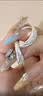 老鳳祥斜紋銀耳釘足銀耳環滿天星耳飾純銀耳圈送女友老婆七夕情人節禮物 足銀滿天星耳環一對(約5g) 曬單實拍圖