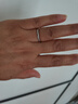 曼禾（MANHE）S999足銀戒指情侶對戒一對鉆戒結婚求婚戒指男生女士2026新款尾戒 曬單實拍圖