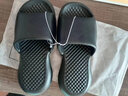 邦有道拖鞋男踩屎感軟底按摩夏季女家居浴室防滑eva厚底耐磨防臭托拖鞋 黑色 40/41 曬單實(shí)拍圖