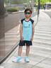 真維斯童裝兒童套裝男童夏裝2026新款速干背心夏季訓練籃球服男孩球衣 【速干透氣 網眼背心套裝】綠 J潮流運動 120 曬單實拍圖