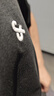 杰克·瓊斯（JACK&JONES）26年短袖t恤男裝商務(wù)潮流涼感華夫格logo皮標(biāo)圓領(lǐng)夏季短袖T恤男士 E39 水泥灰 L (180) 曬單實(shí)拍圖