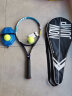 WITESS 网球拍碳纤维男女初学（已穿线）网球训练器大学生带线回弹套装 蓝黄5020-单支（成人训练） 实拍图