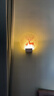 led壁燈臥室現(xiàn)代簡約歐式走廊過道樓梯客廳中式墻上具創(chuàng)意床頭燈 銀粉紅色 幸福鹿單色暖光 曬單實拍圖