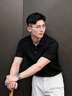 奧米茄布朗短袖T恤男2026夏季新款商務翻領針織肌理POLO衫半袖透氣男裝上衣 夏黑色 【禮盒裝】 L 曬單實拍圖
