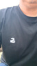 杰克·瓊斯（JACK&JONES）男裝26年短袖T恤男士夏季100%純棉圓領(lǐng)潮流休閑航海系列寬松半袖 E43純黑色 常規(guī) L 曬單實(shí)拍圖