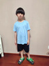 真維斯童裝兒童套裝男童2026新款冰絲速干夏季男孩短袖衣服中大童運動服 【速干透氣 短袖運動套裝】藍 傳奇黑_9 130 曬單實拍圖