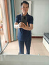 皮爾卡丹父親節禮物男士冰絲兩件爸爸套裝2026夏季薄款運動短袖T恤polo衫 曬單實拍圖
