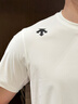 迪桑特（DESCENTE）TRAINING系列TRICOT經(jīng)編涼感防曬UPF50+短袖T恤男士新品 WT-白色 XL (180/100A) 曬單實拍圖