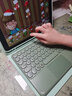 B.O.W 航世 ipad2022藍牙鍵盤保護套10.2蘋果Pro11平板殼air4筆槽鼠標套裝 皮套+鍵盤+鼠標【抹茶綠】 ipad air4 10.9英寸 曬單實拍圖