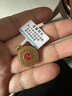 佐卡伊七夕禮物黃金吊墜女足金格桑花八寶羅盤金項鏈約1.11g 曬單實拍圖