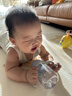 樂扣樂扣（LOCK&LOCK）兒童吸管水杯帶手柄嬰兒學飲寶寶幼兒園水壺卡通恐龍240ML紫色 曬單實拍圖