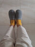悅萌月子鞋孕產(chǎn)婦后包跟防滑春夏秋季薄款軟底室內家居孕婦鞋防水 灰色 38/39標準尺碼 曬單實(shí)拍圖