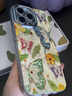 素洛ins風(fēng)油畫(huà)彩色蝴蝶花朵適用iphone15promax手機殼13新款12自帶鏡頭膜11女款防摔14pro硅膠全包 油畫(huà)彩色蝴蝶花朵 iPhone 15 Pro Max 曬單實(shí)拍圖