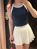 lululemon丨RePleat 女士風琴褶高腰網球裙 LW8AKVS 白色 XS /4 曬單實拍圖