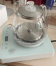 SPUOR蘇泊爾平替電熱水壺自動上水恒溫壺燒水壺全自動上水壺電茶爐全智能茶具茶臺燒水壺一體 1L 【燒水壺】白色厚底款 保溫壺 【優質高硼硅玻璃+自動底部上水】 曬單實拍圖