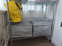 宜家（IKEA）OMAR奧馬爾擱板組合收納置物架現(xiàn)代簡(jiǎn)約銀色戶外和陽(yáng)臺(tái)用 電鍍擱架92x36x94cm 曬單實(shí)拍圖