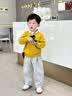 巴拉巴拉童裝兒童毛衣男童女童衣服2026新款秋裝寶寶假兩件打底衫親膚毛衫 黃色調00333 110 曬單實拍圖