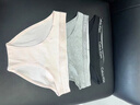 Calvin Klein內(nèi)衣女士三條提花腰邊ck棉質(zhì)微彈性感三角內(nèi)褲女 MP1-太空黑/椰青灰/月光白 3條 M 尺碼偏大，建議拍小一碼 曬單實(shí)拍圖