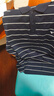 七匹狼【絲光棉】短袖POLO衫男夏季純棉條紋T恤 101(藏青) 4XL190/104A 曬單實拍圖