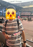 李寧純棉圓領寬松短袖文化衫男女同款條紋拼色休閑運動上衣ATSV515 曬單實拍圖