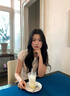 南木熊連衣裙法式溫柔風圓領短袖收腰女夏季設計感拼接垂感顯瘦氣質(zhì)長裙 白月光小白裙M【90-105斤】 曬單實拍圖