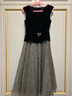 PORTS寶姿商場(chǎng)同款春季新品女裝小V領(lǐng)無袖連衣裙LD8D079PFS009 黑色格子 XS (2) 曬單實(shí)拍圖