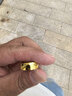 周六福福氣足金999黃金戒指男生日禮物計價AA016749 活口17號 約7.21g 曬單實拍圖