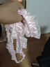 坤隨 雙層雪紗帶蕾絲絲帶花邊荷葉邊服裝輔料裝飾痛包diy禮品鮮花裝飾 【4cm*3m粉色】雙層褶皺花邊1條 曬單實拍圖