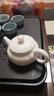 陶藝公社 茶壺 羊脂玉瓷功夫茶具家用辦公輕奢高端手工泡茶器西施壺單壺 瓜棱壺-175ml 曬單實(shí)拍圖