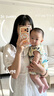 Teenie Weenie小熊夏裝公主裙連衣裙法式優雅可愛娃娃裙女白色裙子 白色 S (160) 曬單實拍圖