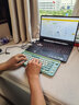 B.O.W 航世 K150 ipad藍牙鍵盤鼠標套裝pro帶卡槽辦公鍵鼠 男女生適用安卓ipad平板筆記本電腦無線鍵鼠 青綠黛升級版丨卡槽雙模充電鍵盤丨無線+雙藍牙 曬單實拍圖