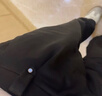 MAYBEYOND牛仔褲男夏季美式高街vibe彎刀微喇褲直筒修身長(zhǎng)褲子MN13黑色L 曬單實(shí)拍圖