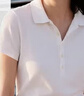 京東京造女士polo領短袖T恤26夏新打底衫靜奢高端 白色M 曬單實拍圖