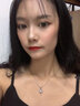 中國黃金純銀項鏈女款2026新款輕奢高級感吊墜生日七夕情人節禮物送女友 一見傾心托帕石項鏈-品牌禮盒 曬單實拍圖