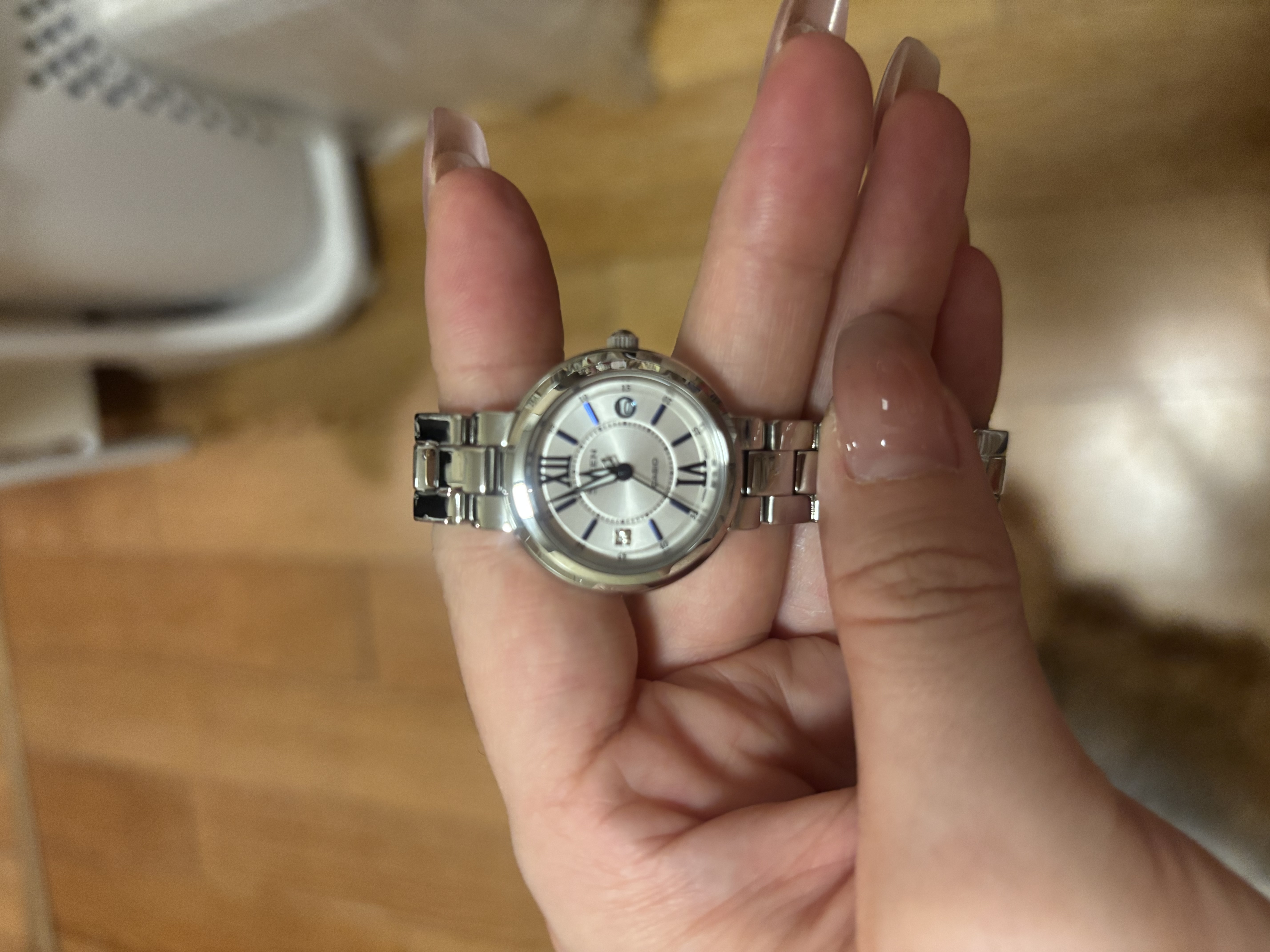 卡西歐（CASIO）手表女SHEEN守護星優雅石英考試日韓表禮盒款七夕SHE-4528D-7A 曬單實拍圖