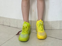 李寧（LI-NING）風影兒童籃球鞋26新款男女中大童青少年專業球鞋防滑耐磨運動鞋子 奇異果黃/酸檸綠 【26新款 鴛鴦配色】 36 建議腳長22.6cm 曬單實拍圖