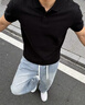 啄木鳥（TUCANO）夏季美式薄款牛仔長褲子男士寬松直筒闊腿休閑男褲 淺藍 XL （建議135-145斤） 曬單實拍圖