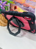 RBP適用2025新款iPad11/10保護(hù)殼A16芯片10代平板保護(hù)套方形轉(zhuǎn)盤360度旋轉(zhuǎn)支架硅膠全包防摔-黑玫粉 曬單實拍圖
