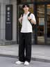 TUCANO夏季套裝男士重磅曼巴棉polo短袖男帥氣一套T恤搭配工裝褲兩件套 W169黑色+DS47淺灰色 XL 碼 曬單實(shí)拍圖