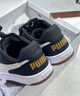 彪馬（PUMA）經(jīng)典復(fù)古皮面黑色板鞋男女款夏季透氣休閑鞋CAVEN 394666 黑色-白色-金色-01 42 曬單實(shí)拍圖