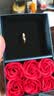 中國黃金（CHINA GOLD）桃花黃金戒指女士花型足金花朵指環(huán)首飾節(jié)日禮物生日送老婆女友 桃花戒指 約2.8g【玫瑰禮盒】 曬單實拍圖