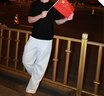 OEMG灰色亨利領(lǐng)針織短袖polo衫男款夏季收袖口健身運(yùn)動(dòng)t恤顯肌肉半袖 黑色 【高織密高品質(zhì)】 XL [建議130-150斤] 曬單實(shí)拍圖