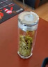 Mercede德系精工品牌雙層水晶玻璃杯銀離子手工杯子男士泡茶杯商 透明弧面400ml--【商務禮盒】 曬單實拍圖