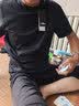 柒牌【涼感索羅納】男士夏季透氣短袖T恤休閑運(yùn)動(dòng)圓領(lǐng)上衣裝 曬單實(shí)拍圖