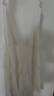 香影萊賽爾天絲吊帶連衣裙女2026春季新款垂墜感荷葉邊v領(lǐng)蛋糕裙 白色 S 155/80A/85-95斤 曬單實(shí)拍圖