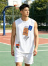 倉石一樹韓版休閑背心男士2026夏季寬松運動坎肩帥氣時尚無袖t恤 白色 XL 【140-160斤】 曬單實拍圖