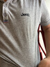 JEEP吉普短袖T恤男夏季休閑翻領polo衫寬松透氣輕薄保羅衫 灰色 XL 曬單實拍圖