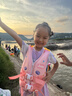 JEEP兒童救生衣小孩浮力背心馬甲游泳水上游玩漂流浮潛衣 蕊粉 M 曬單實拍圖